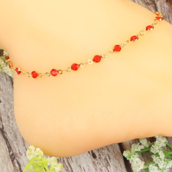 Dainty Anklet for Women – Elegant Everyday Jewelry & Perfect Gift | MLCRC2186 - Picture 1 of 10